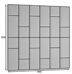 Quadratta 180x180 gepolstertes Paneel-Set – Bild 4