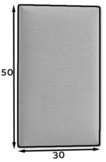 Gepolsterte Wandpaneel Quadratta 50x30 – Bild 2