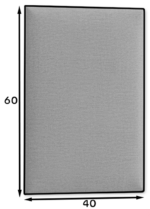 Gepolsterte Wandpaneel Quadratta 60x40 – Bild 2
