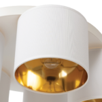 Vespillo, 58x58x18cm Decken 5 weiß/golden – Bild 4
