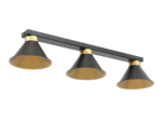 Detmer, 17x70x14cm Decken 3 schwarz/golden – Bild 3