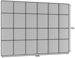 Quadratta 240x180 gepolstertes Paneel-Set – Bild 4