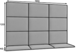 Quadratta 180x120 gepolstertes Paneel-Set – Bild 3
