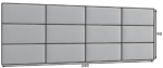 Quadratta 240x90 gepolstertes Paneel-Set – Bild 4