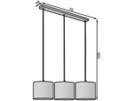 Vespillo, 18x75x105cm hängend linear 3 weiß – Bild 5