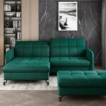 Ecksofa Lorelle + Pouf