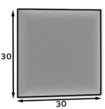 Gepolsterte Wandpaneel Quadratta 30x30 – Bild 2