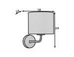 Vespillo, 18x26x24cm Wandlampe 1 weiß – Bild 5