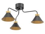 Detmer, 66x66x29cm Kronleuchter 3 schwarz/golden – Bild 3