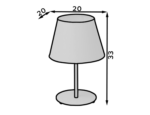 Vespillo, 20x20x33cm Nacht 1A weiß – Bild 5