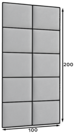 Quadratta 100x200 gepolstertes Paneel-Set – Bild 4