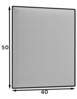 Gepolsterte Wandpaneel Quadratta 50x40 – Bild 2