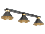 Detmer, 17x70x14cm Decken 3 schwarz/golden