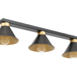 Detmer, 17x70x14cm Decken 3 schwarz/golden