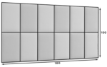 Quadratta 180x100 gepolstertes Paneel-Set – Bild 4